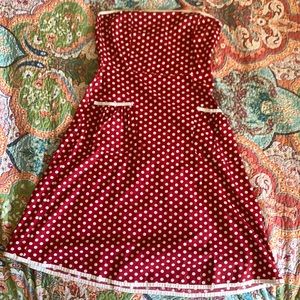 Vintage Red polka dot dress